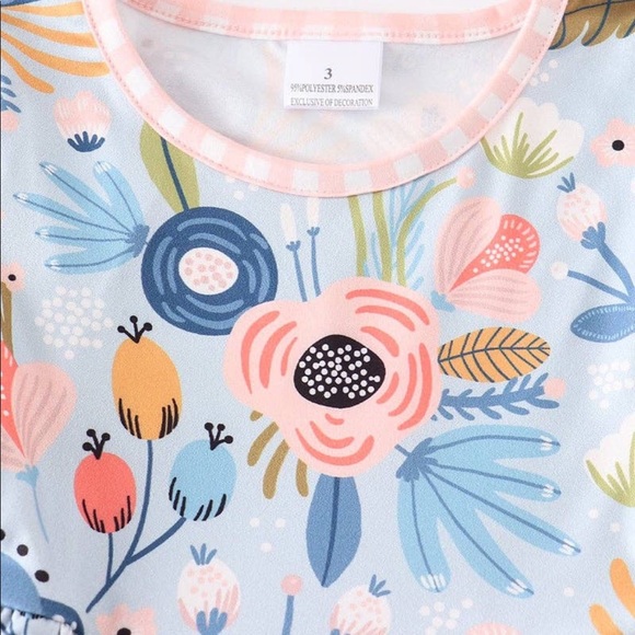 Blue Floral Dress - Picture 4 of 5